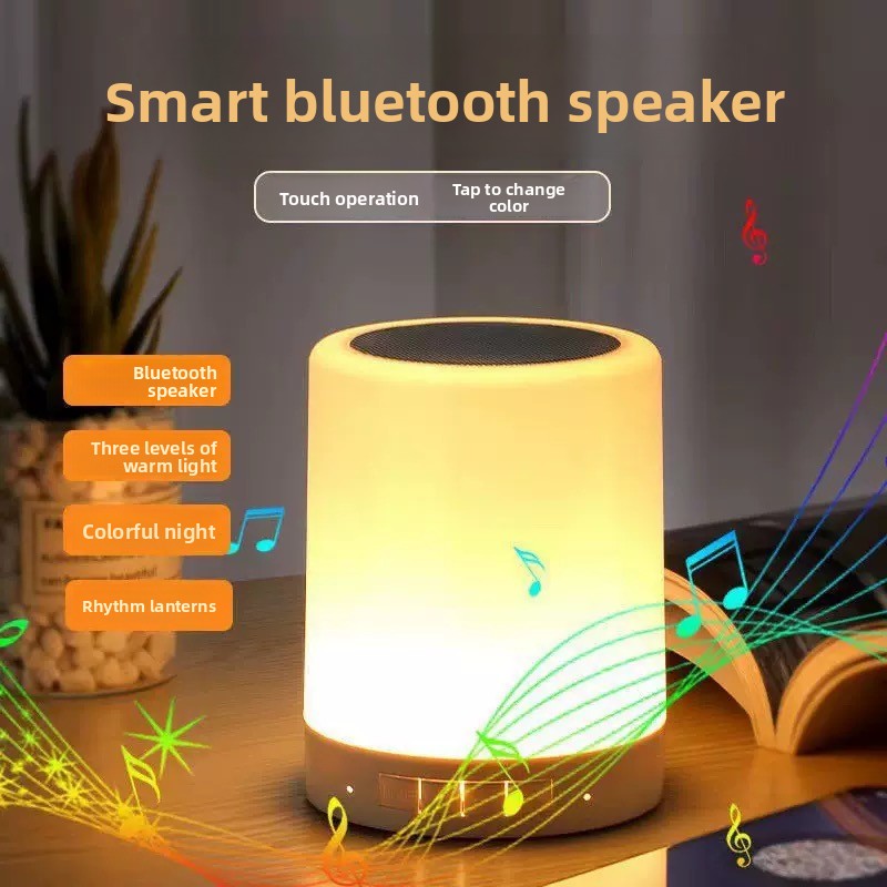 Lámpara Altavoz Bluetooth con Carga Inalámbrica Multifunción