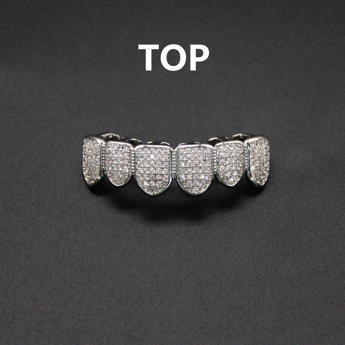 Grillz Dentales Hip Hop con Circonitas, Diseño Exagerado - vista 7