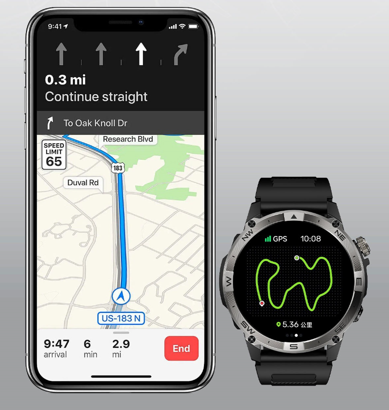 Smartwatch Deportivo GPS para Ciclismo, Running y Natación - vista 2