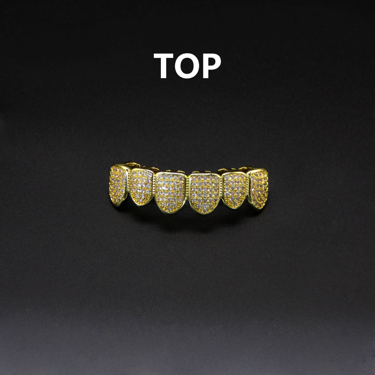 Grillz Dentales Hip Hop con Circonitas, Diseño Exagerado - vista 4