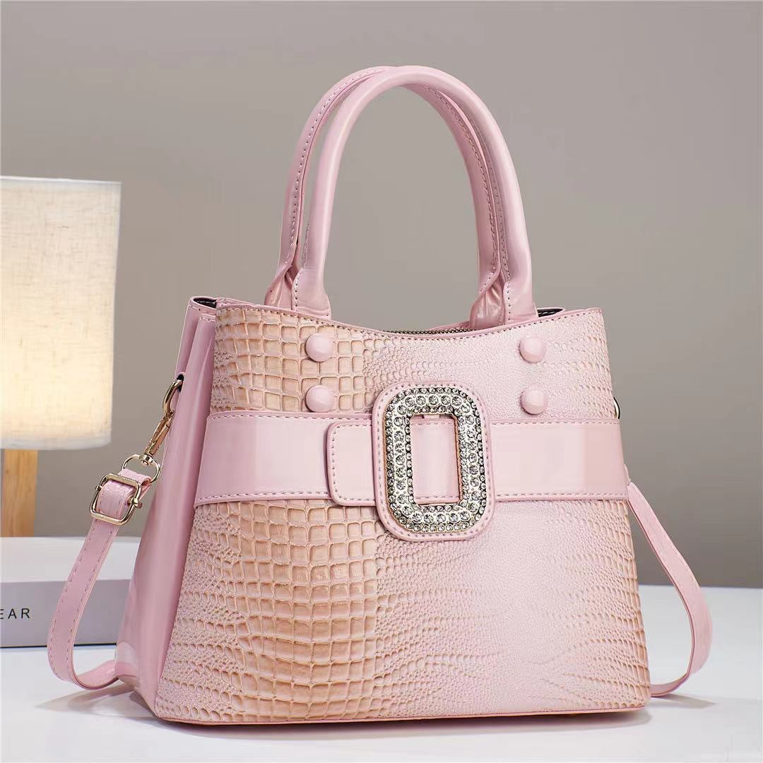 Bolso Bandolera con Textura de Lagarto