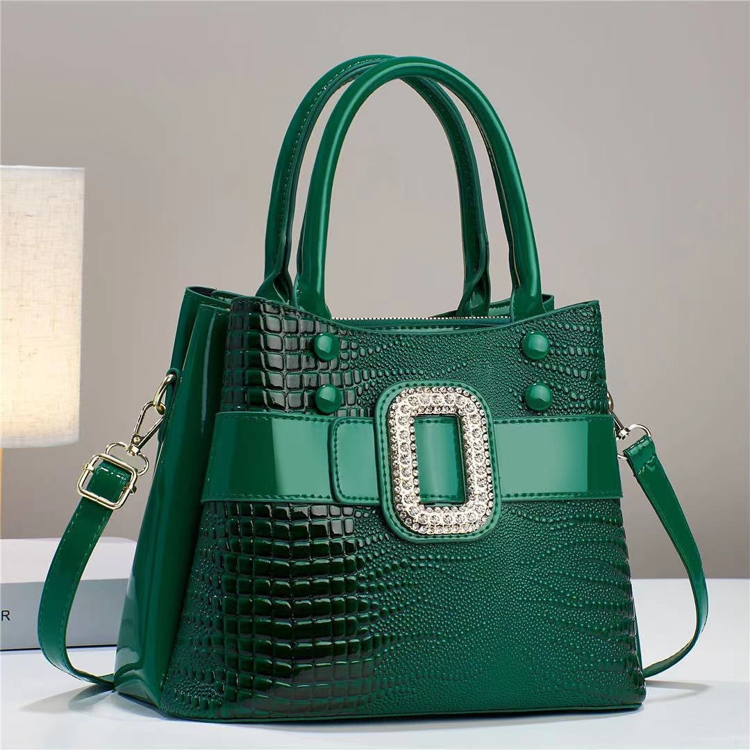 Bolso Bandolera con Textura de Lagarto