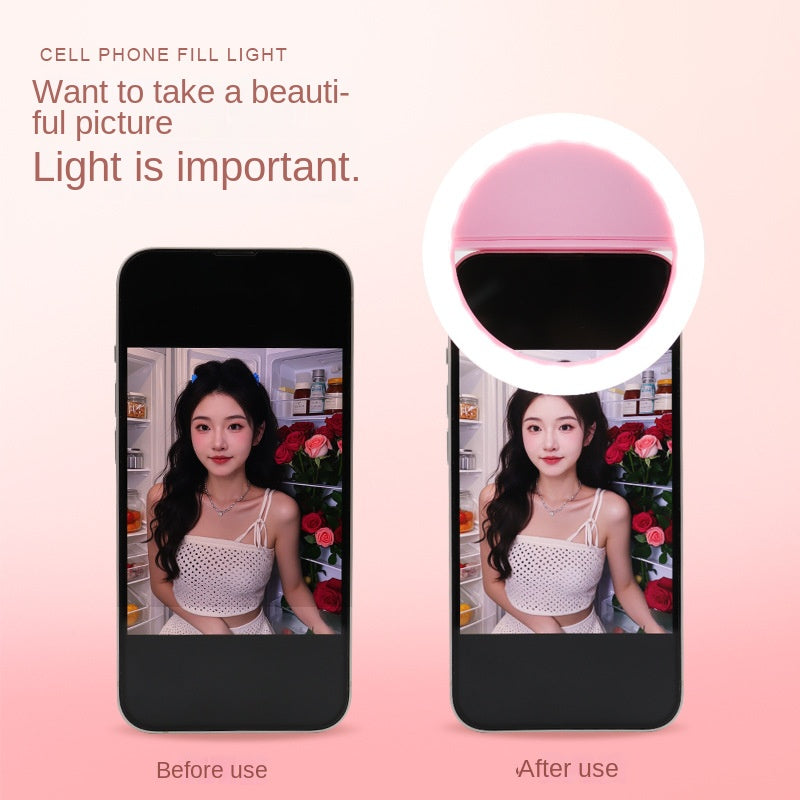 Luz de Relleno LED RK-12 para Selfies y Retransmisiones