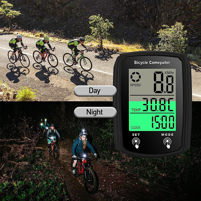 Ciclocomputador LCD con Cable, Velocímetro y Cuentakilómetros - vista 4