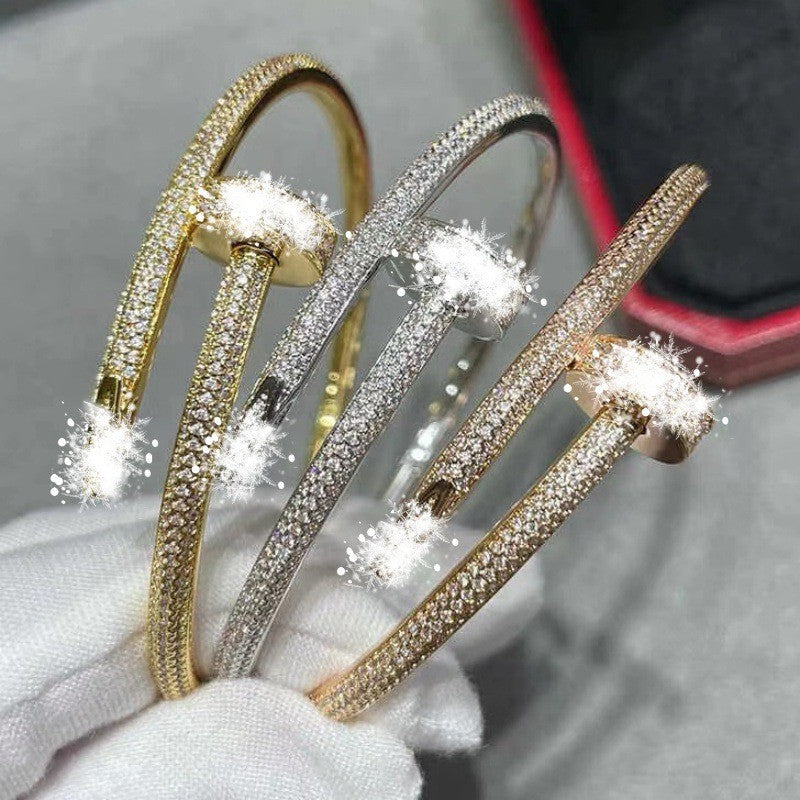 Pulsera de Pareja Chapada en Oro Rosa 18K con Circonitas