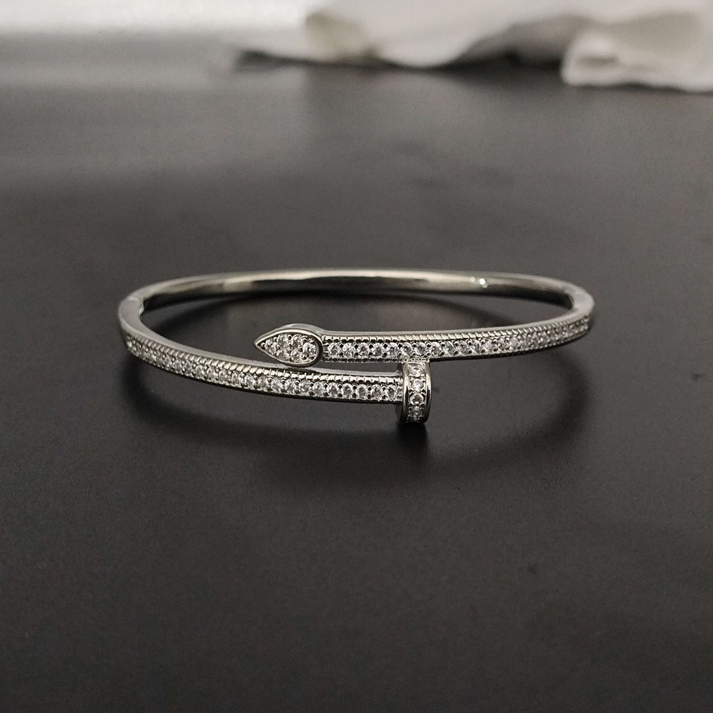 Pulsera de Pareja Chapada en Oro Rosa 18K con Circonitas