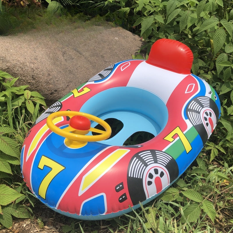 Flotador Hinchable Infantil con Forma de Coche y Volante - vista 2