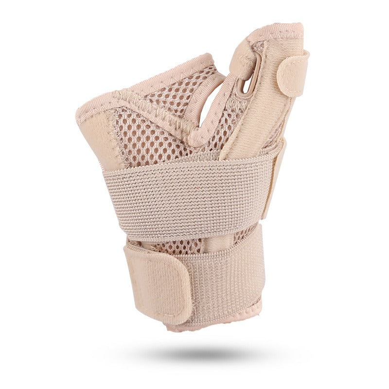 Muñequera con Protector de Dedo, Ajustable para Ambas Manos