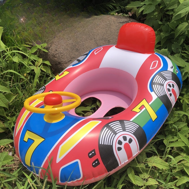 Flotador Hinchable Infantil con Forma de Coche y Volante - vista 3