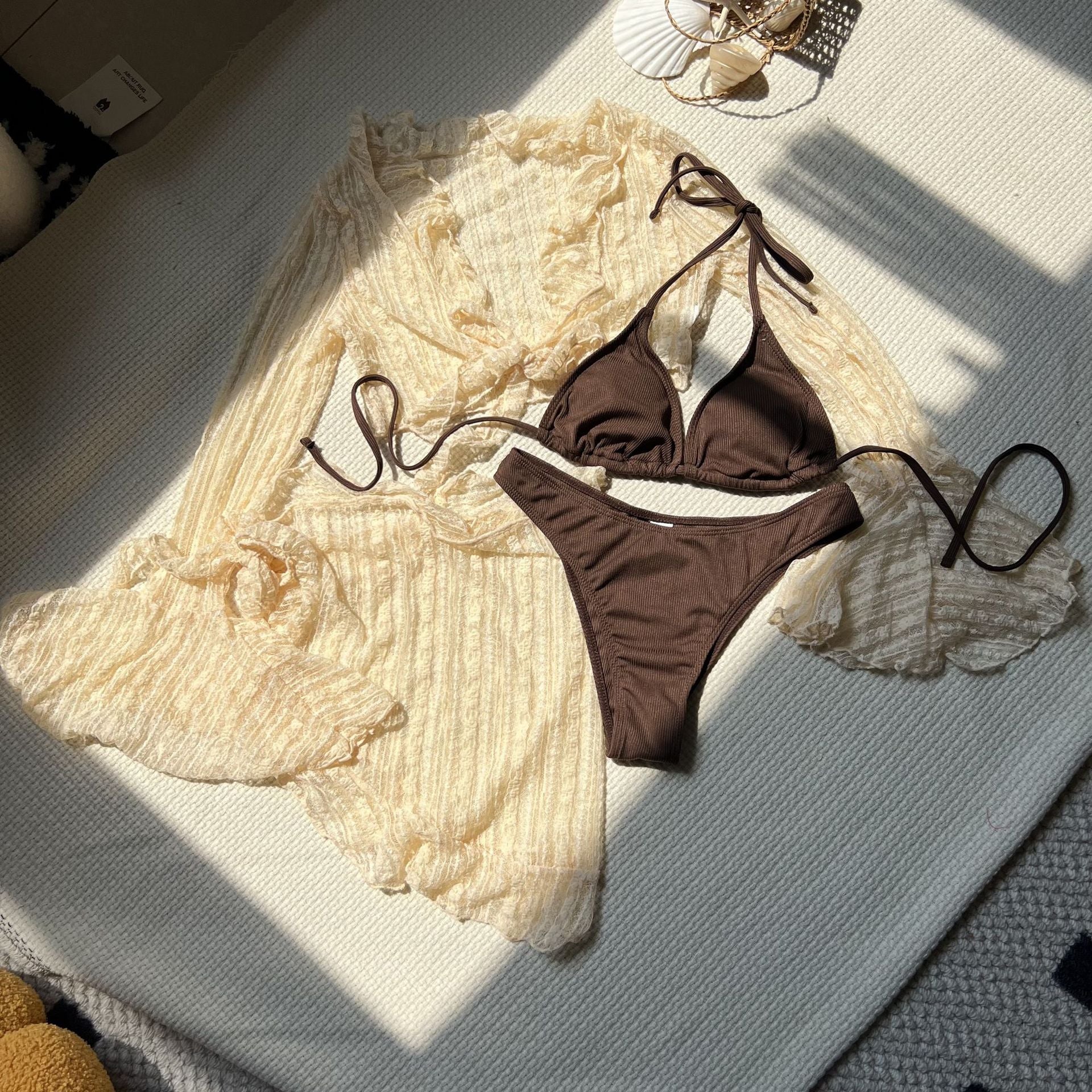 Bikini de Encaje 4 Piezas, Estilo Sexy - vista 4