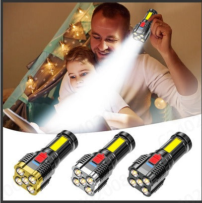 Linterna LED de Trabajo con Luz Lateral, Recargable USB - vista 2