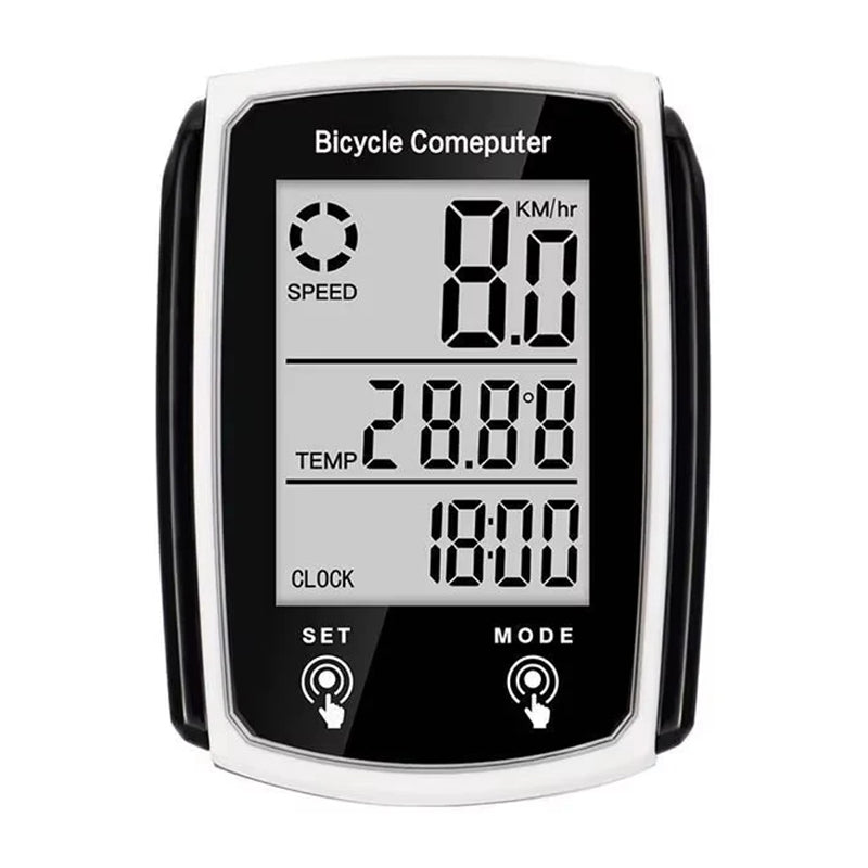 Ciclocomputador LCD con Cable, Velocímetro y Cuentakilómetros