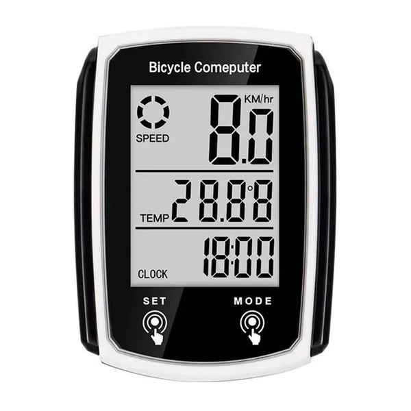 Ciclocomputador LCD con Cable, Velocímetro y Cuentakilómetros