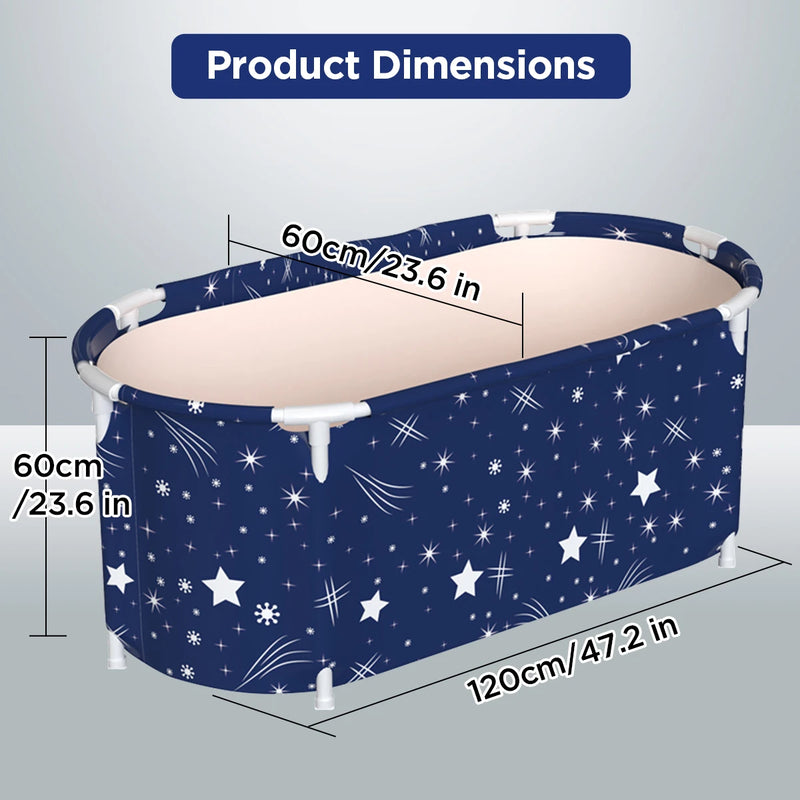 Bañera Plegable Portátil 120cm, para Adultos y Bebés - vista 6