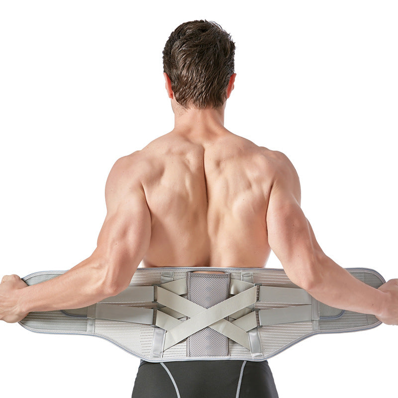 Faja Lumbar con Refuerzo de Acero Extraíble, Transpirable