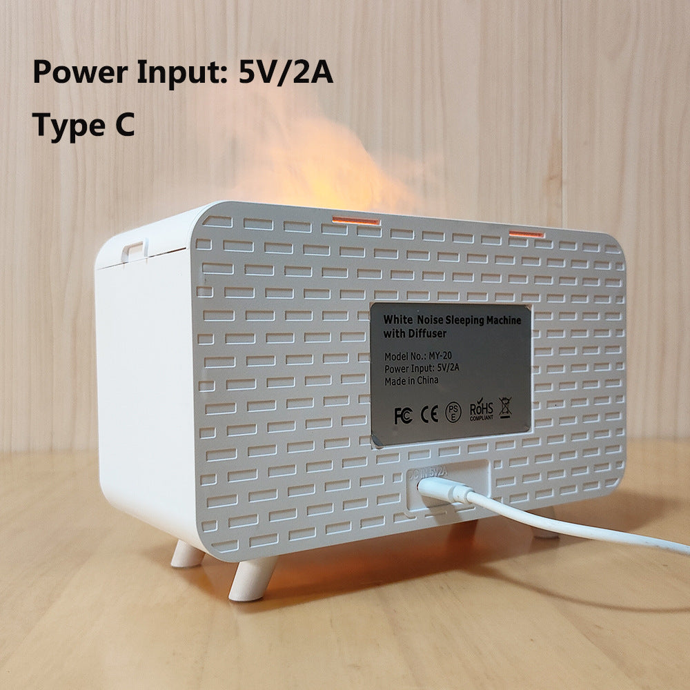 Humidificador con Ruido Blanco, Altavoz Bluetooth y Llama Simulada - vista 4