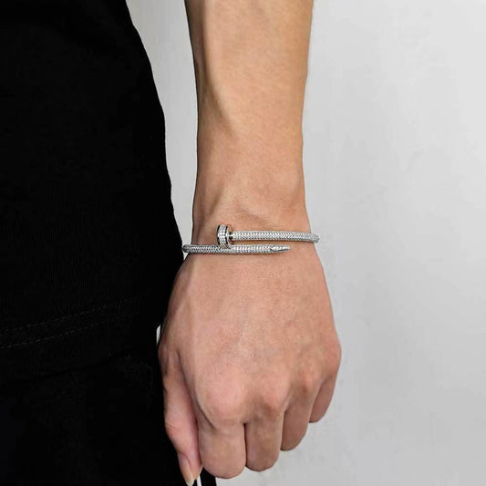 Pulsera de Pareja Chapada en Oro Rosa 18K con Circonitas