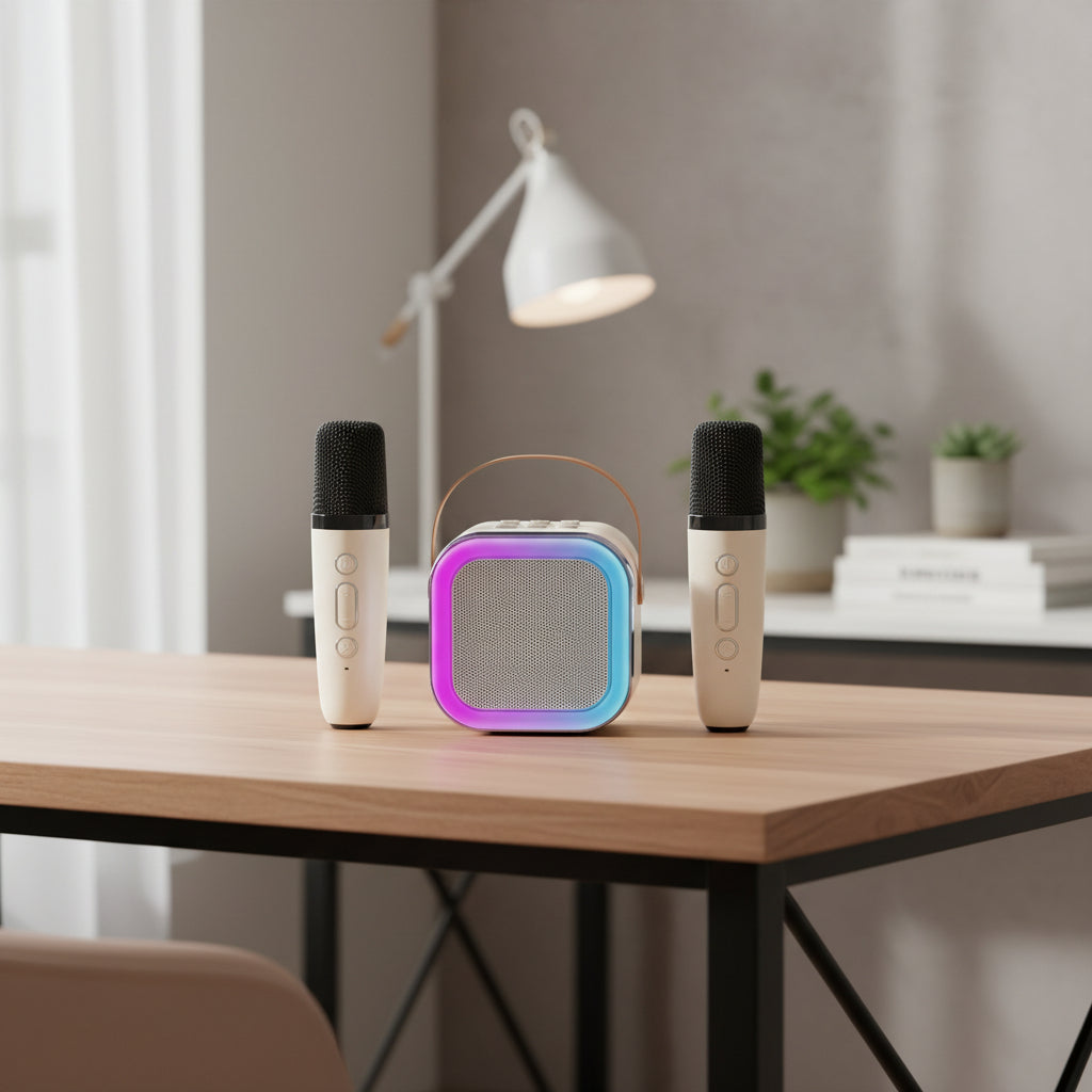 Altavoz Micrófono Bluetooth Inalámbrico con Función Karaoke