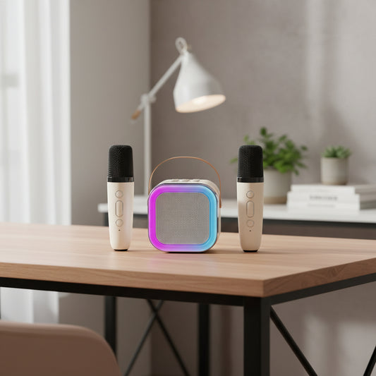 Altavoz Micrófono Bluetooth Inalámbrico con Función Karaoke