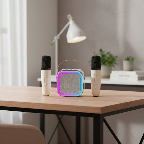 Altavoz Micrófono Bluetooth Inalámbrico con Función Karaoke