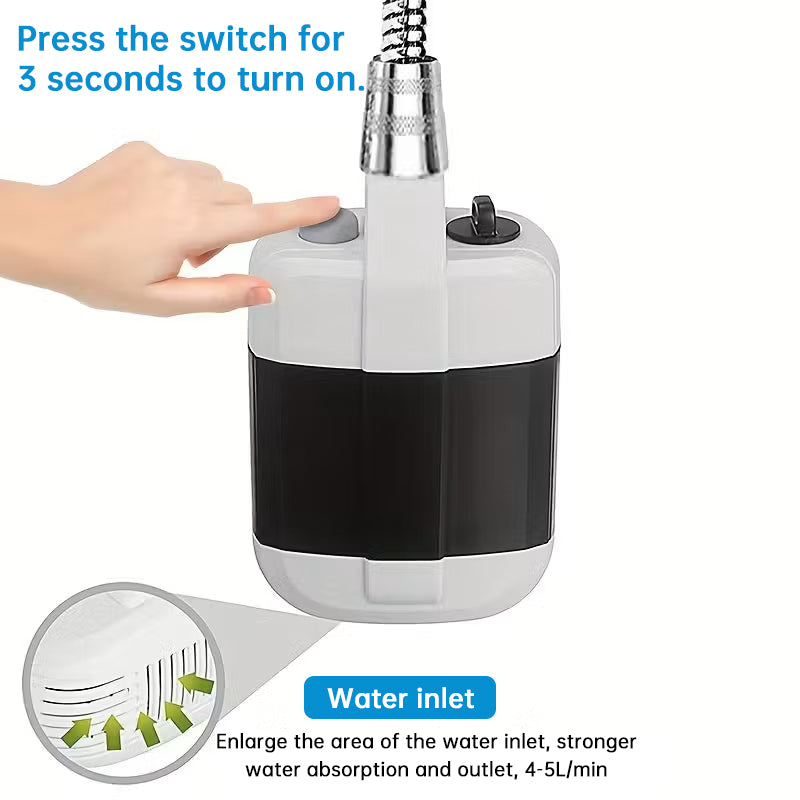 Ducha Portátil Recargable USB para Camping y Coche - vista 7