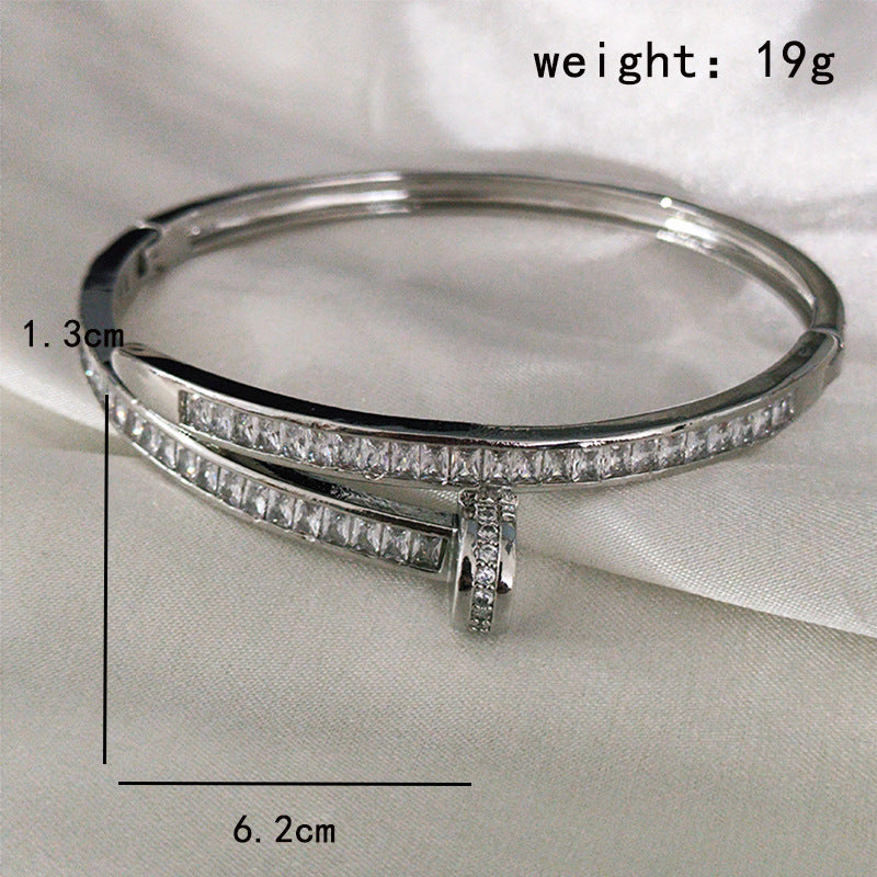 Pulsera de Pareja Chapada en Oro Rosa 18K con Circonitas