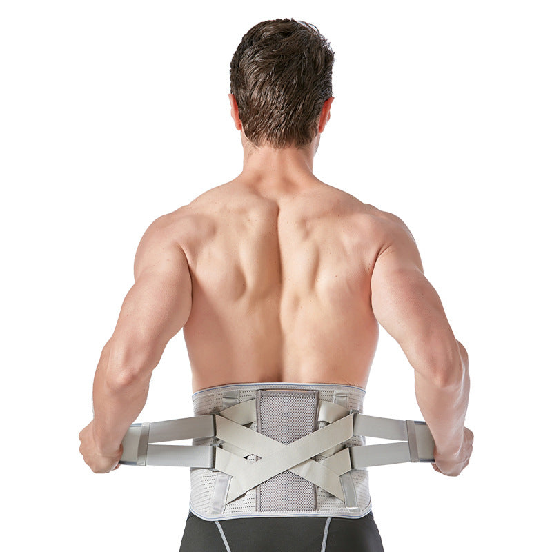 Faja Lumbar con Refuerzo de Acero Extraíble, Transpirable