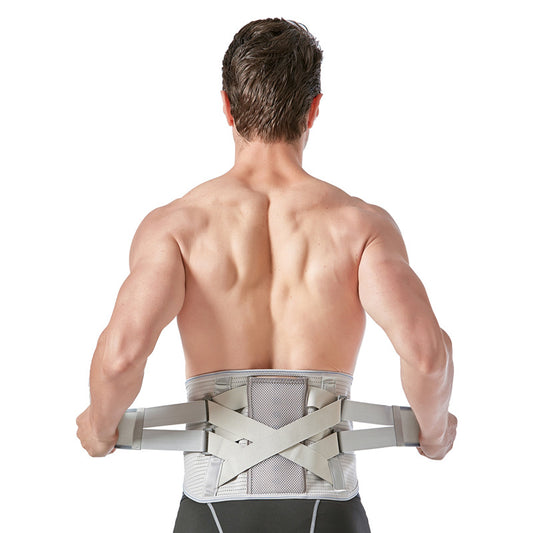 Faja Lumbar con Refuerzo de Acero Extraíble, Transpirable