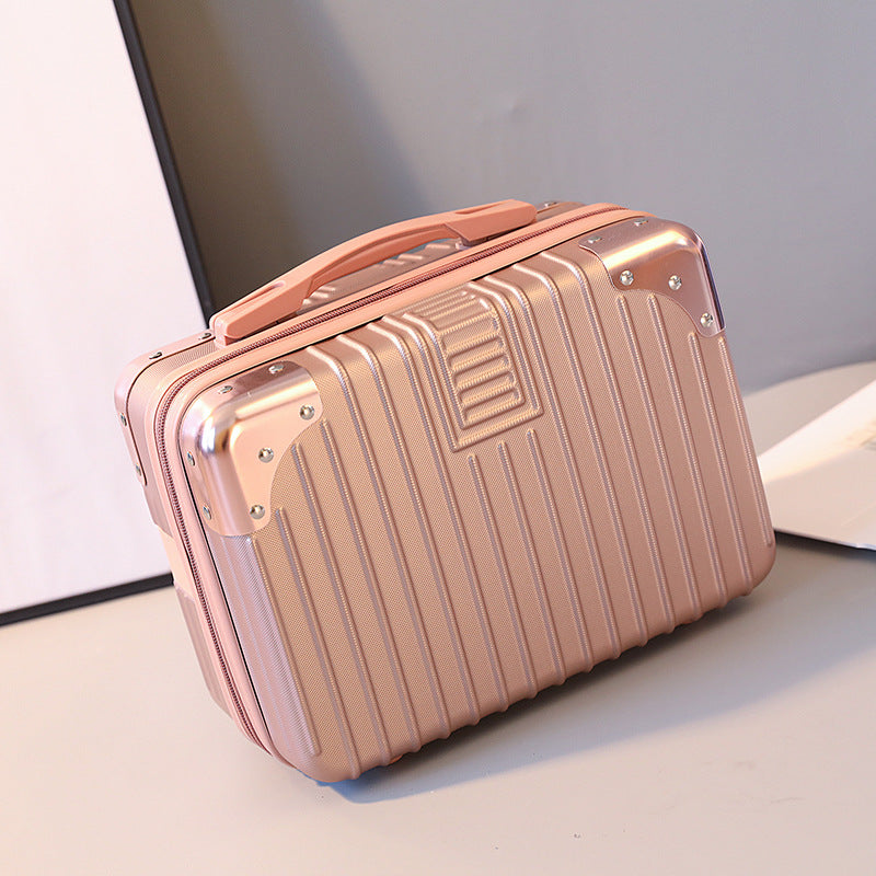 Maleta Vintage con Cerradura, Neceser Rígido de Viaje