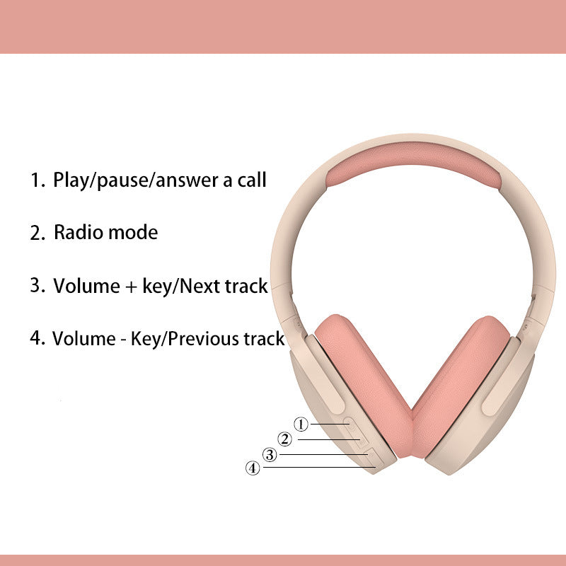 Auriculares Bluetooth 5.4 de Diadema con Graves Potentes, para Deporte
