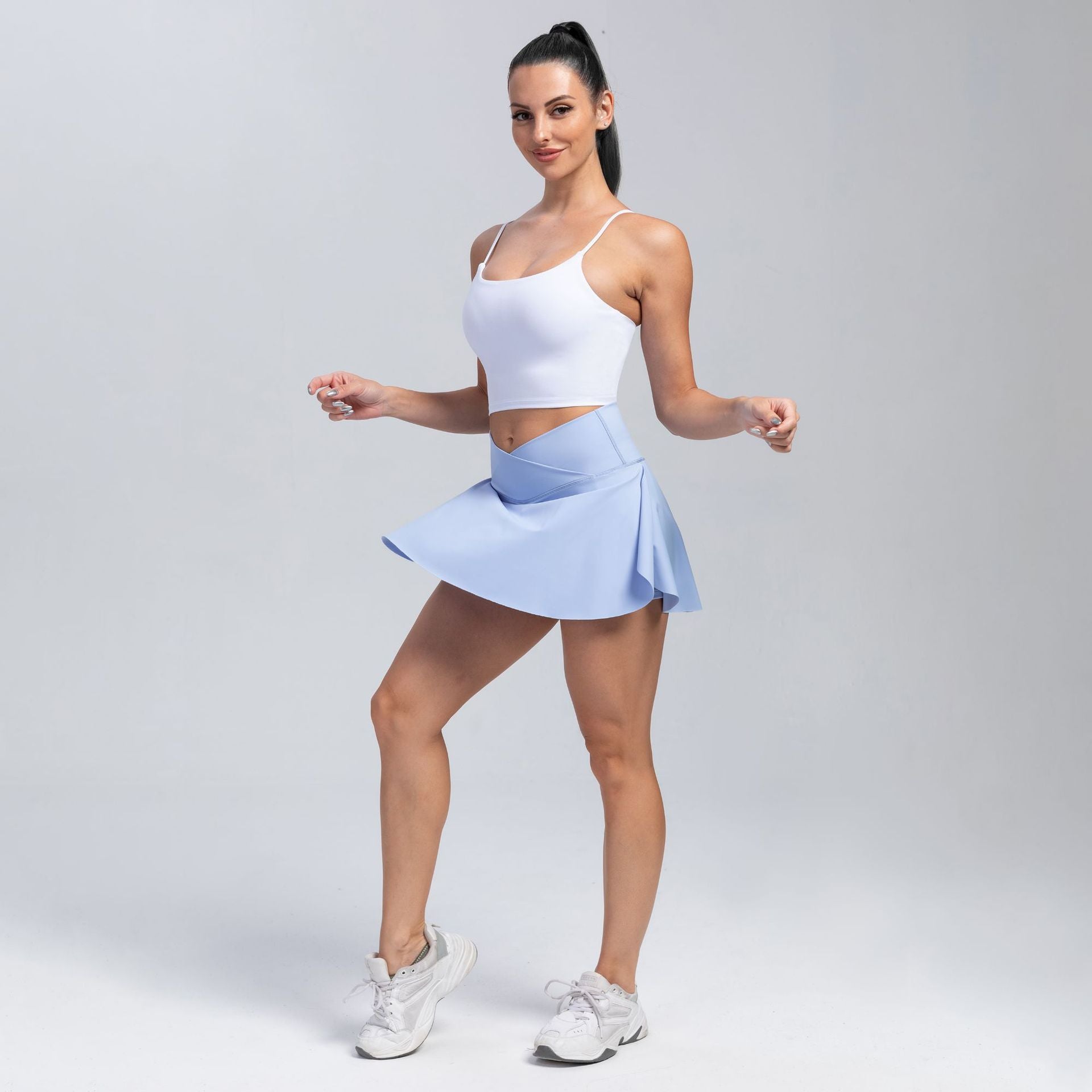 Falda-Short Deportiva de Talle Alto para Yoga y Tenis - vista 3