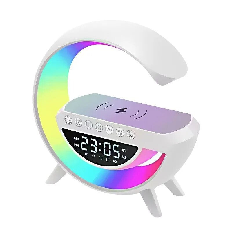Lámpara Altavoz Bluetooth con Carga Inalámbrica Multifunción