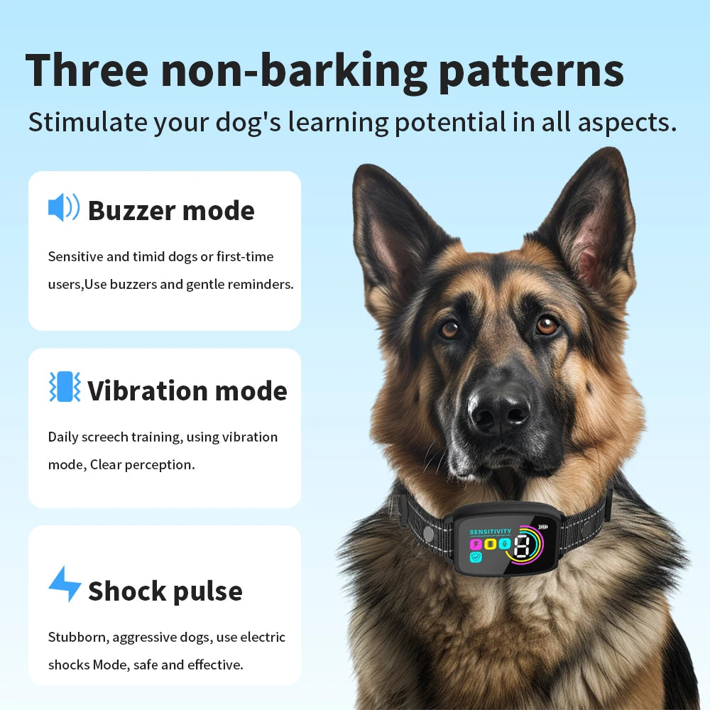 Collar Antiladridos Inteligente para Perros, Recargable IP67 - vista 7