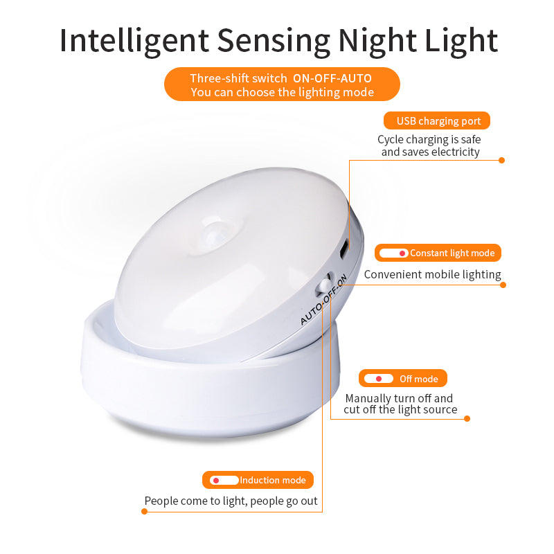 Luz LED con Sensor de Movimiento Giratoria para Pasillo y Garaje - vista 2